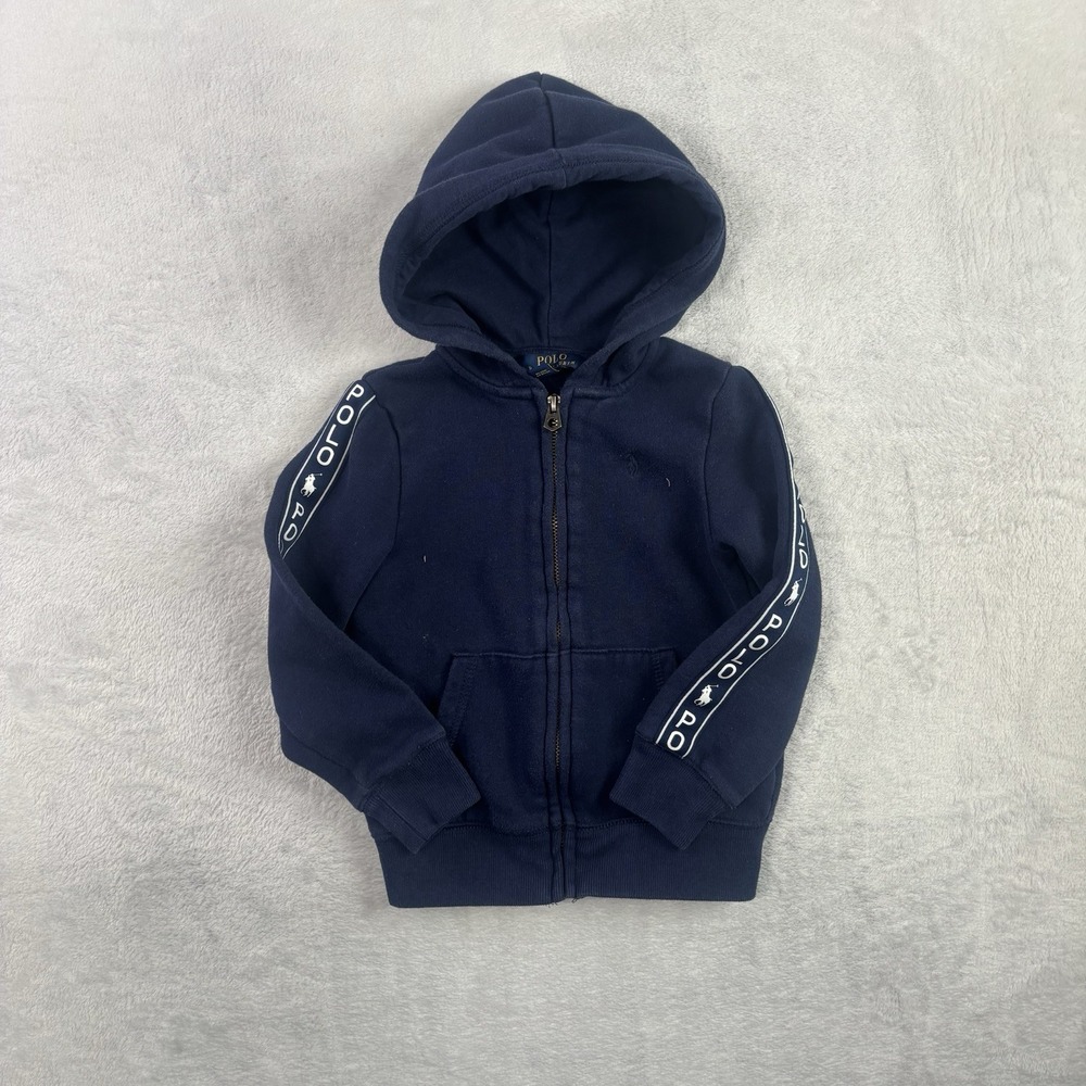 Polo Ralph Lauren Blue Full Zip Long Sleeve Hoodie Youth 4T